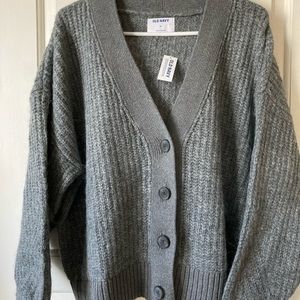 Old navy BRAND NEW WITH TAGS grey heather cardigan sweater